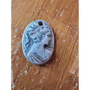 Vintage Cameo Pendent Christian Jewelry